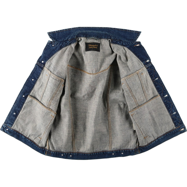 Wrangler Authentic Western Denim Jacket (Men's Size L) cotton blue type Vintage Second Hand