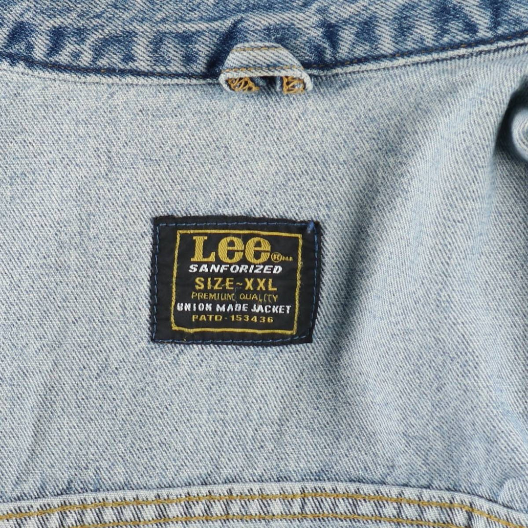 Lee Sanforized Denim Jacket (Men's XXL equivalent) cotton blue type Vintage Second Hand