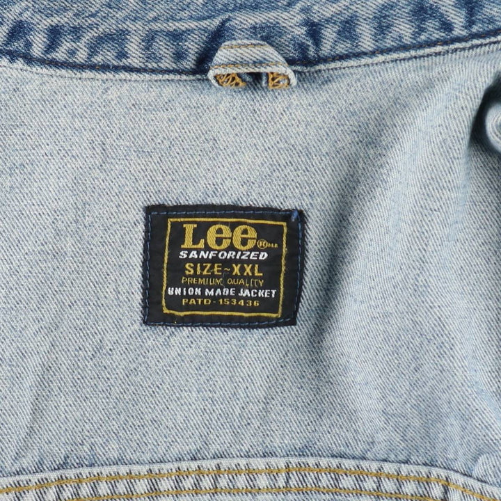 Lee Sanforized Denim Jacket (Men's XXL equivalent) cotton blue type Vintage Second Hand