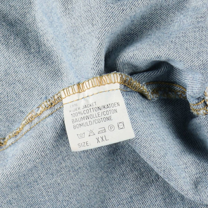 Lee Sanforized Denim Jacket (Men's XXL equivalent) cotton blue type Vintage Second Hand