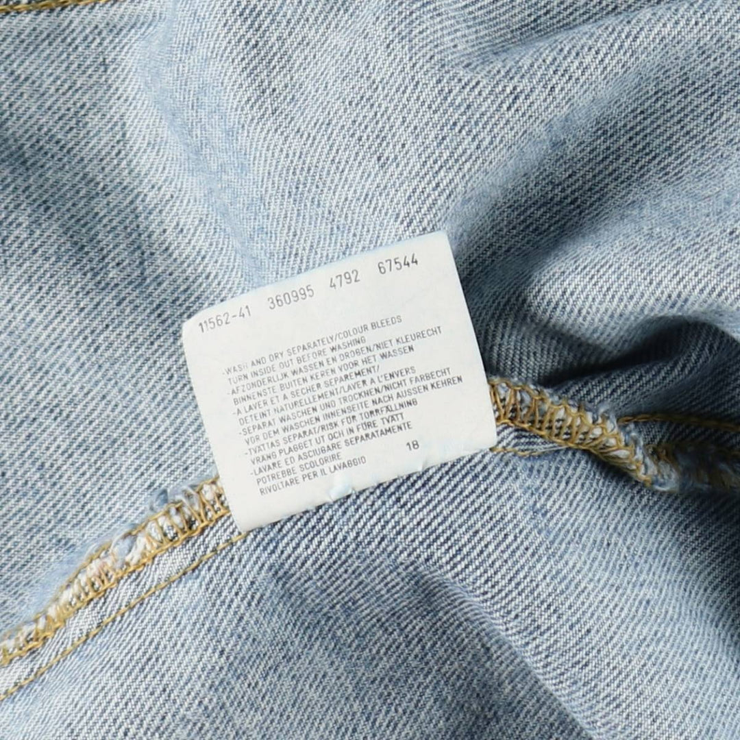 Lee Sanforized Denim Jacket (Men's XXL equivalent) cotton blue type Vintage Second Hand