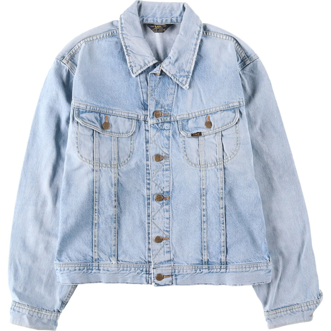 Lee Slim Jacket Denim Jacket, Men's XL cotton Blue type light blue Vintage Second Hand