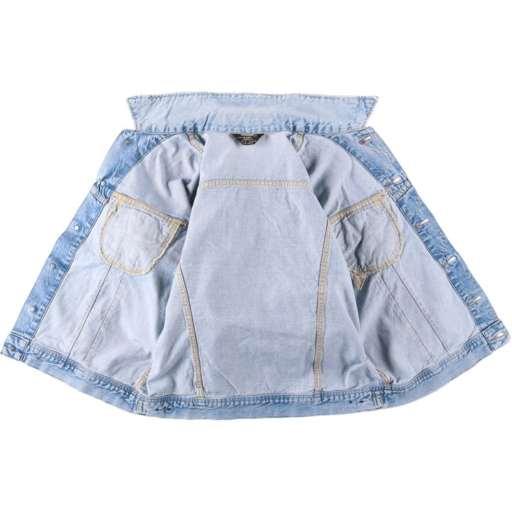 Lee Slim Jacket Denim Jacket, Men's XL cotton Blue type light blue Vintage Second Hand