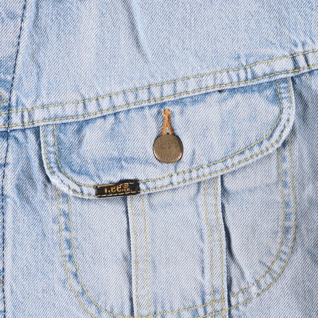 Lee Slim Jacket Denim Jacket, Men's XL cotton Blue type light blue Vintage Second Hand