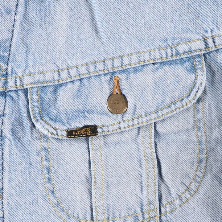 Lee Slim Jacket Denim Jacket, Men's XL cotton Blue type light blue Vintage Second Hand