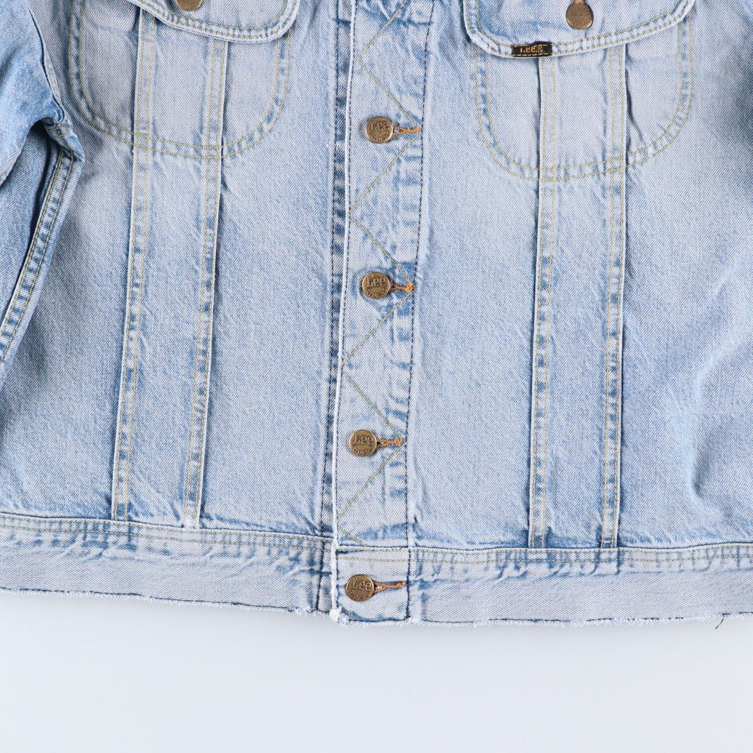 Lee Slim Jacket Denim Jacket, Men's XL cotton Blue type light blue Vintage Second Hand