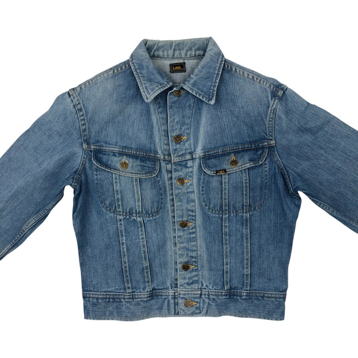 Lee denim jacket, men's size M cotton blue type Vintage Second Hand
