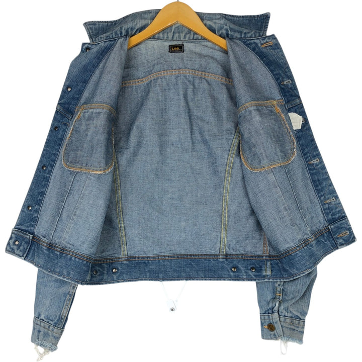 Lee denim jacket, men's size M cotton blue type Vintage Second Hand
