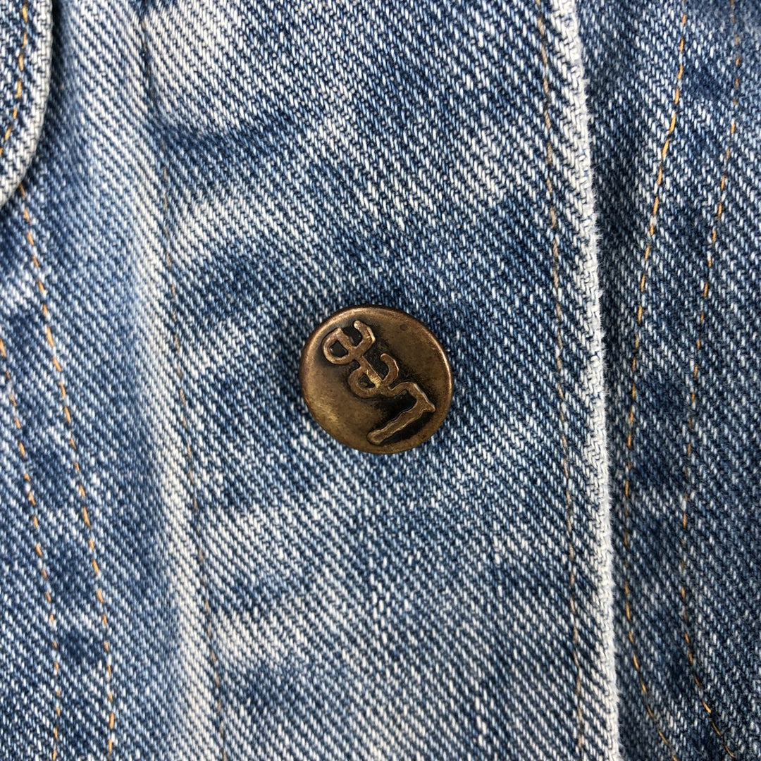 Lee denim jacket, men's size M cotton blue type Vintage Second Hand