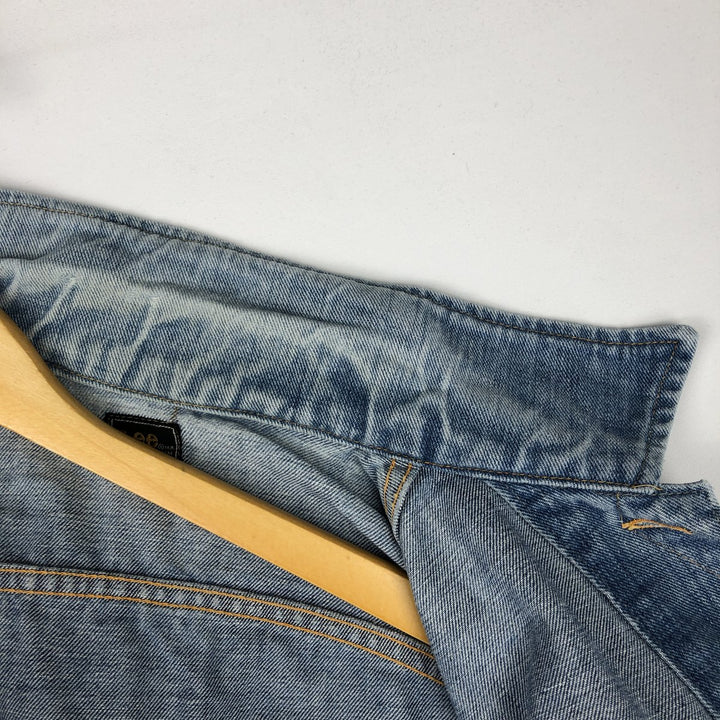Lee denim jacket, men's size M cotton blue type Vintage Second Hand