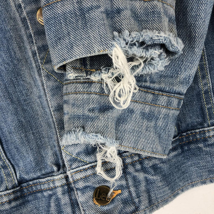 Lee denim jacket, men's size M cotton blue type Vintage Second Hand