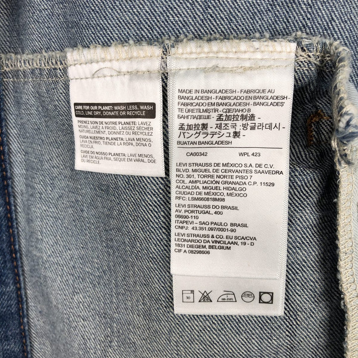 Levi's corduroy collar denim jacket (men's size L) cotton blue type Vintage Second Hand