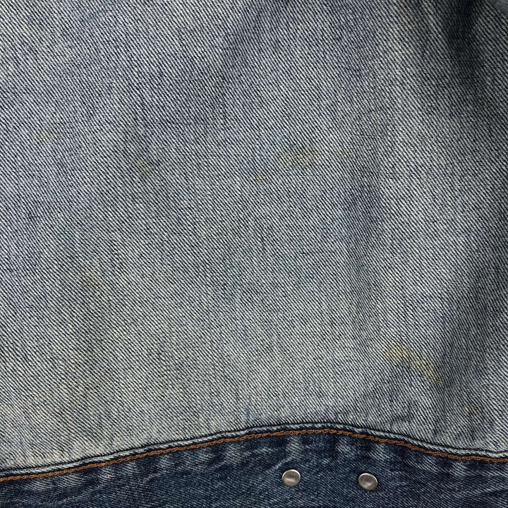 Levi's corduroy collar denim jacket (men's size L) cotton blue type Vintage Second Hand