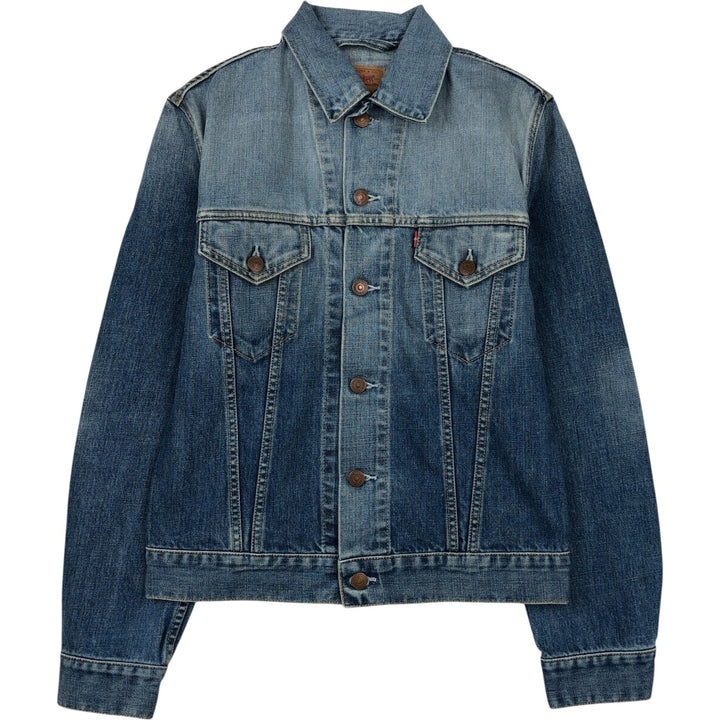 2000'S Levi's 70500-0487 Euro Model Denim Jacket, Men's Size Medium cotton blue type Vintage Second Hand