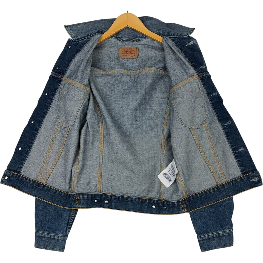 2000'S Levi's 70500-0487 Euro Model Denim Jacket, Men's Size Medium cotton blue type Vintage Second Hand