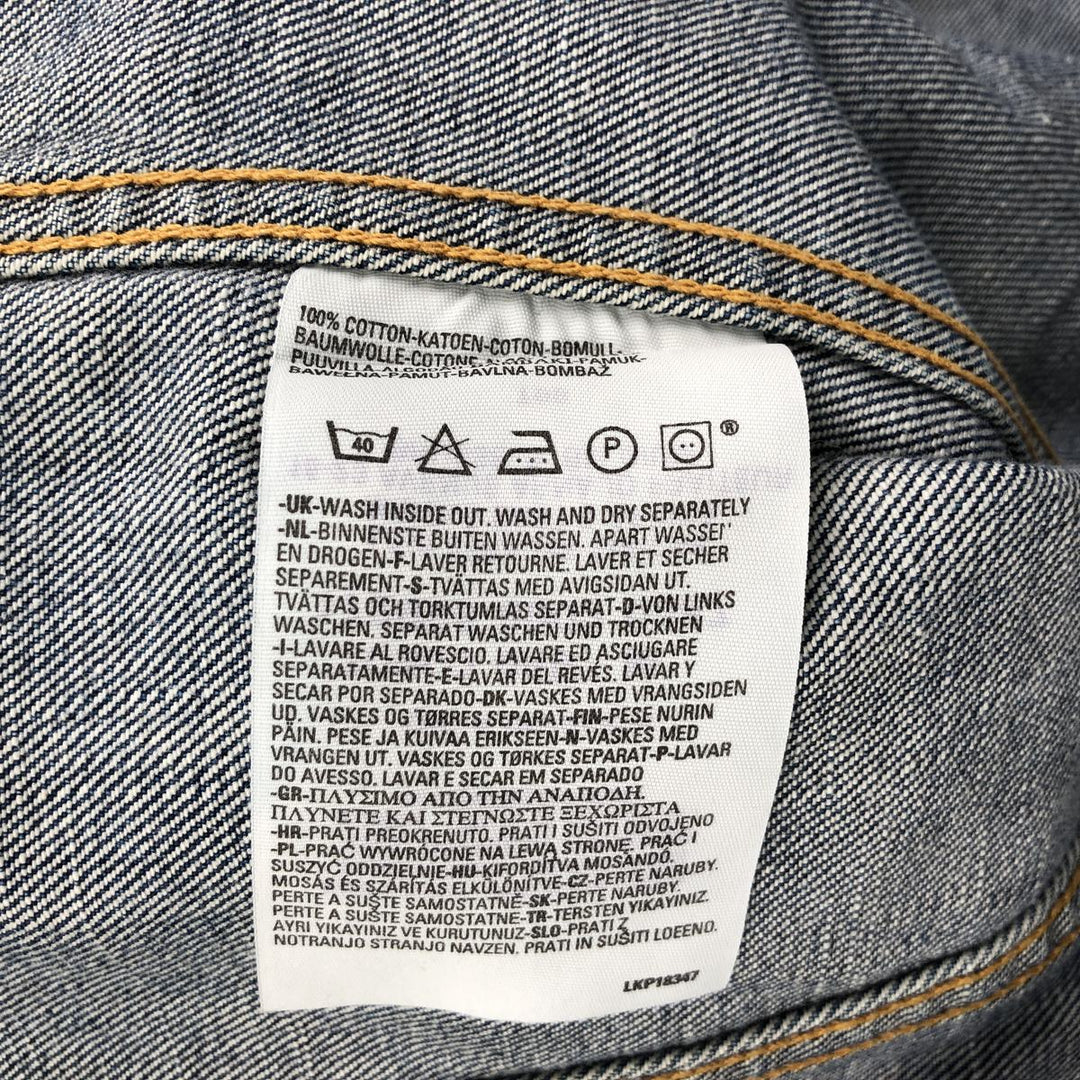 2000'S Levi's 70500-0487 Euro Model Denim Jacket, Men's Size Medium cotton blue type Vintage Second Hand