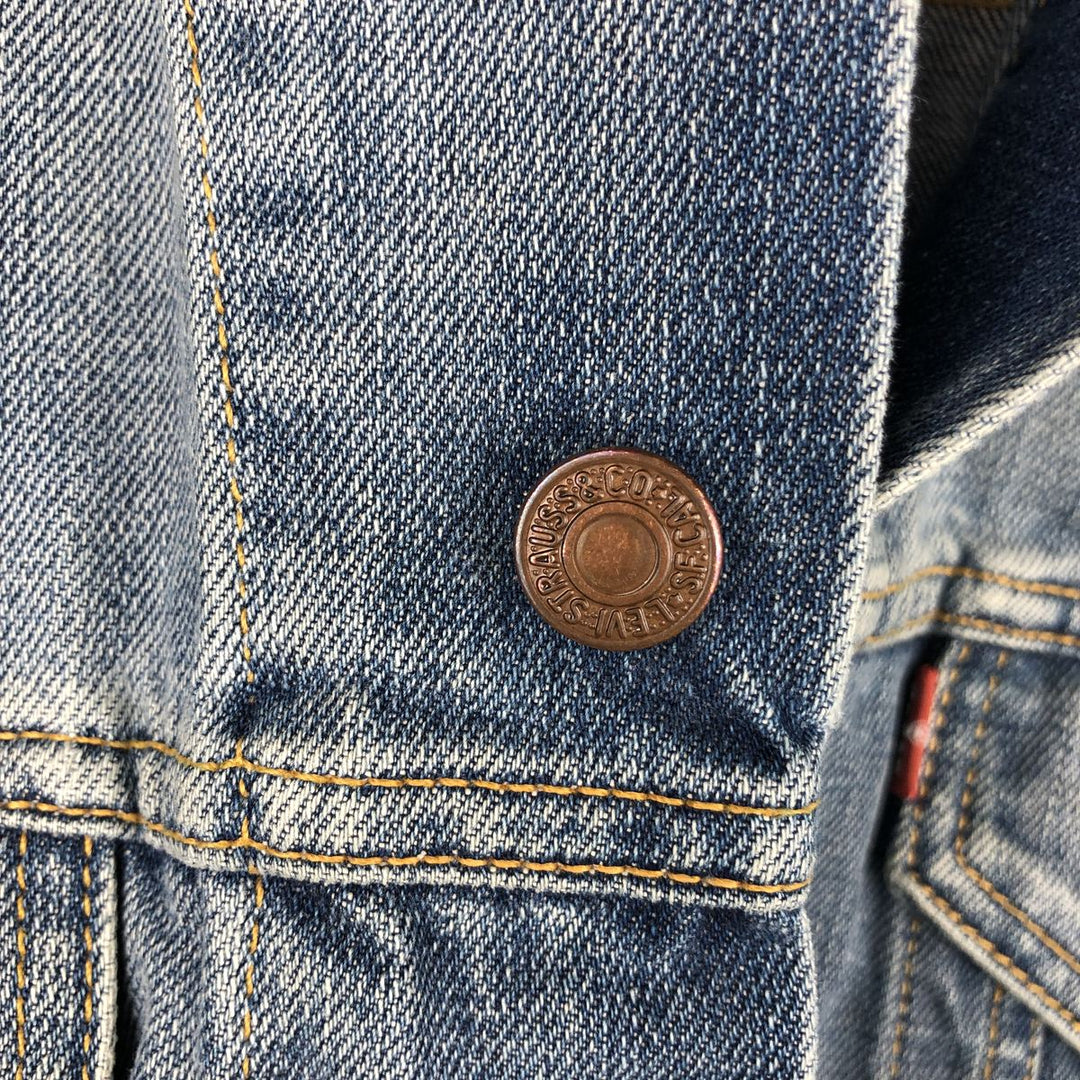 2000'S Levi's 70500-0487 Euro Model Denim Jacket, Men's Size Medium cotton blue type Vintage Second Hand