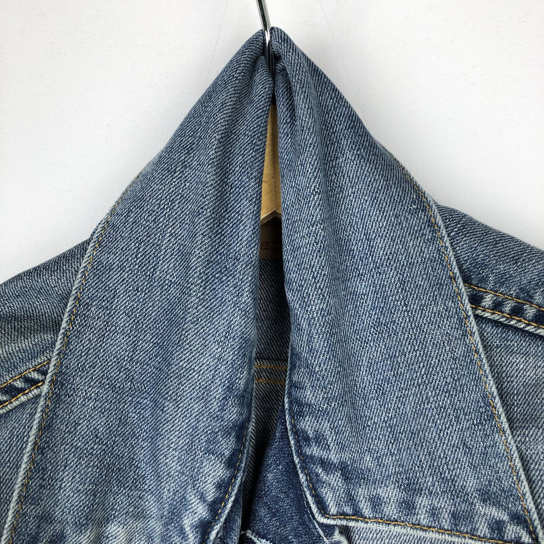 2000'S Levi's 70500-0487 Euro Model Denim Jacket, Men's Size Medium cotton blue type Vintage Second Hand