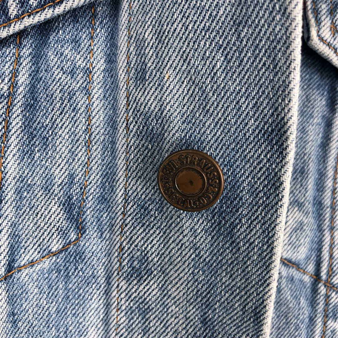 ~1990'S Levi's 70505-0217 Denim Jacket (Men's Size S equivalent) Vintage unclear Blue type light blue Vintage Second Hand