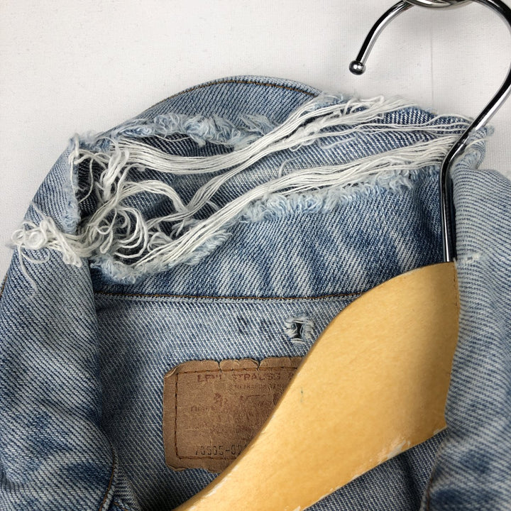 ~1990'S Levi's 70505-0217 Denim Jacket (Men's Size S equivalent) Vintage unclear Blue type light blue Vintage Second Hand