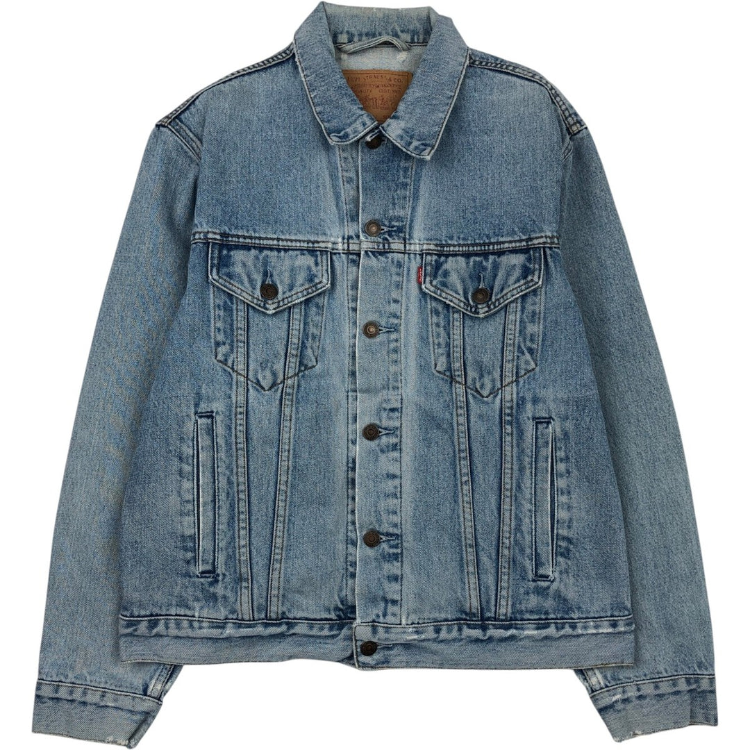 90'S Levi's 70503-0216 denim jacket, denim jacket, men's size M, vintage cotton Blue type light blue Vintage Second Hand