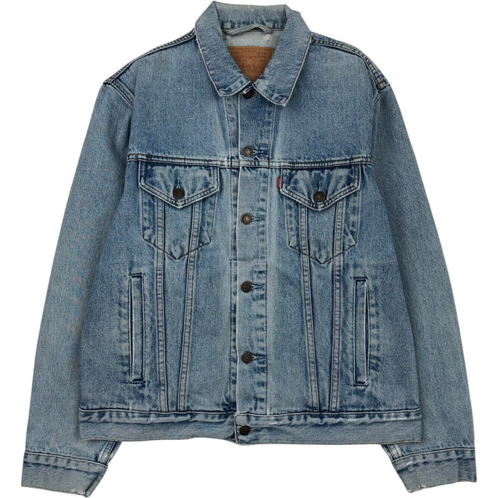 90'S Levi's 70503-0216 denim jacket, denim jacket, men's size M, vintage cotton Blue type light blue Vintage Second Hand