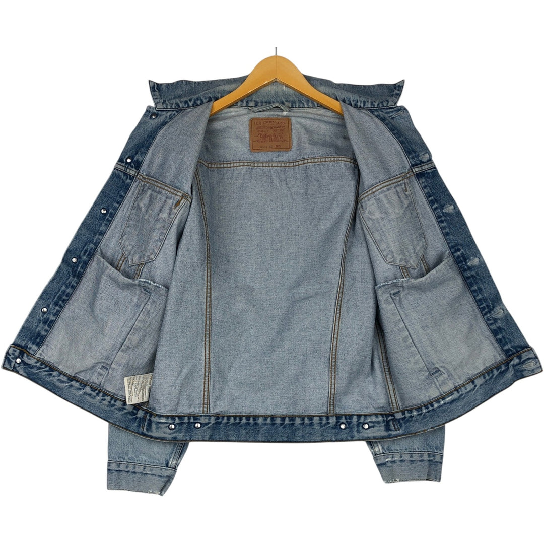 90'S Levi's 70503-0216 denim jacket, denim jacket, men's size M, vintage cotton Blue type light blue Vintage Second Hand