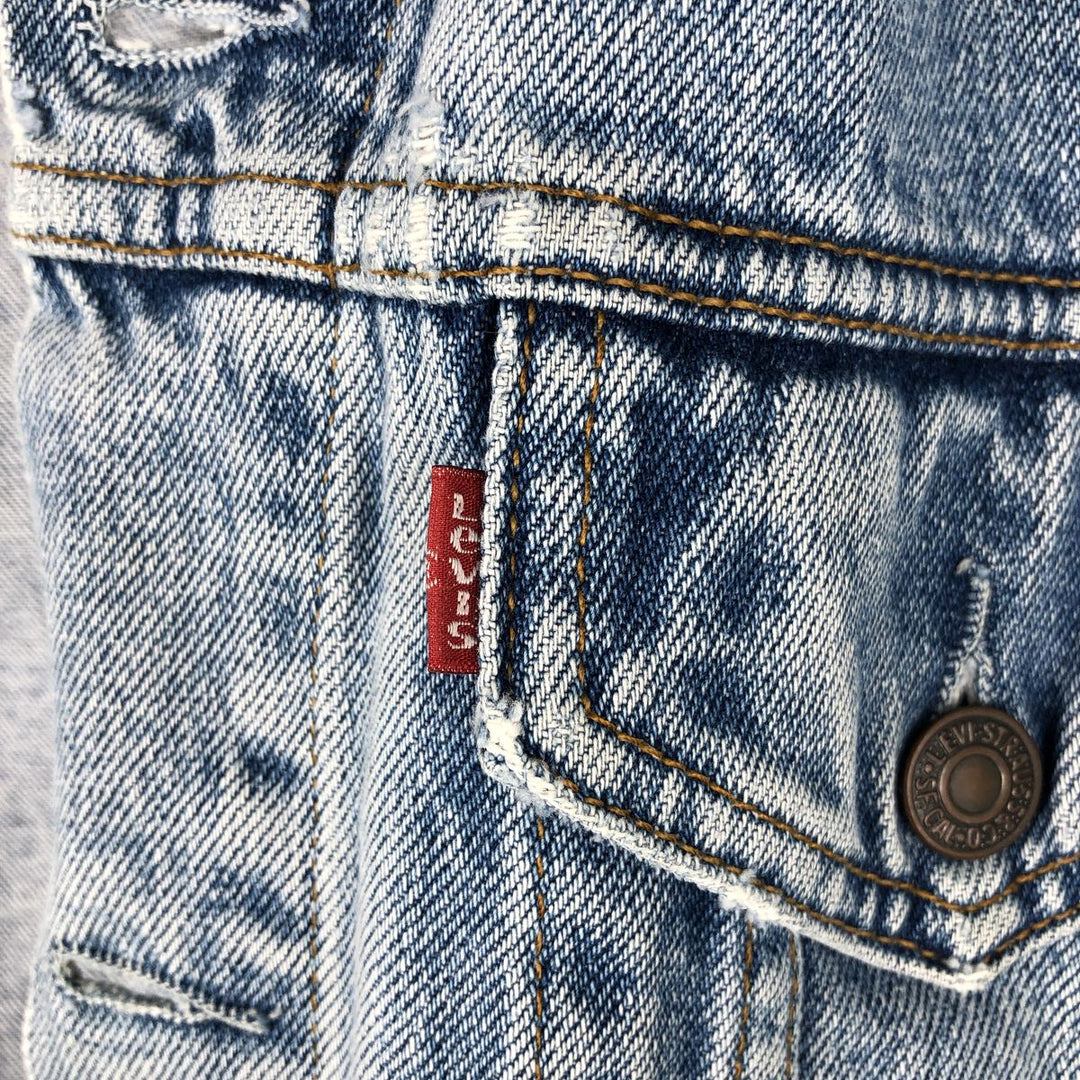 90'S Levi's 70503-0216 denim jacket, denim jacket, men's size M, vintage cotton Blue type light blue Vintage Second Hand