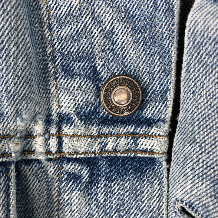 90'S Levi's 70503-0216 denim jacket, denim jacket, men's size M, vintage cotton Blue type light blue Vintage Second Hand