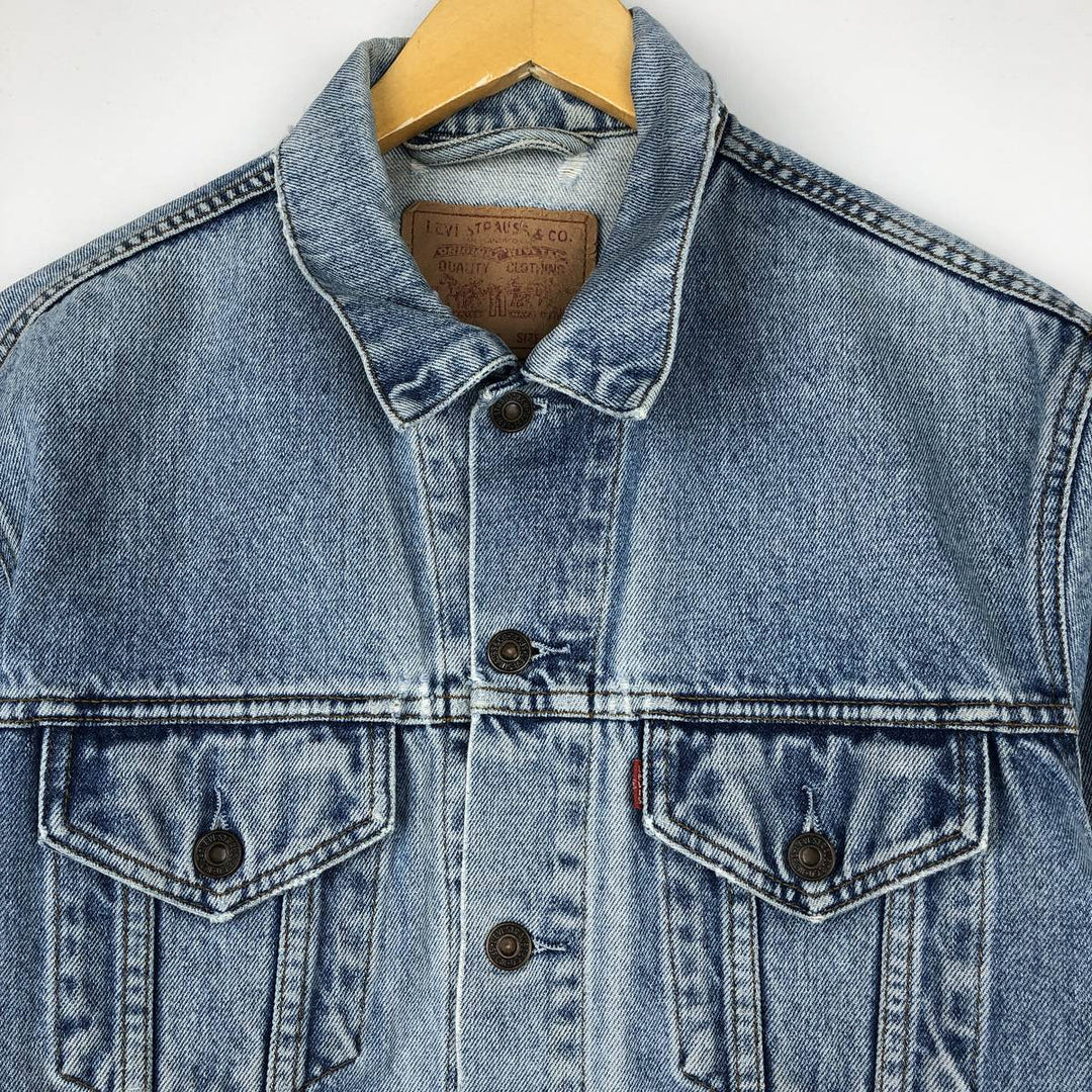 90'S Levi's 70503-0216 denim jacket, denim jacket, men's size M, vintage cotton Blue type light blue Vintage Second Hand