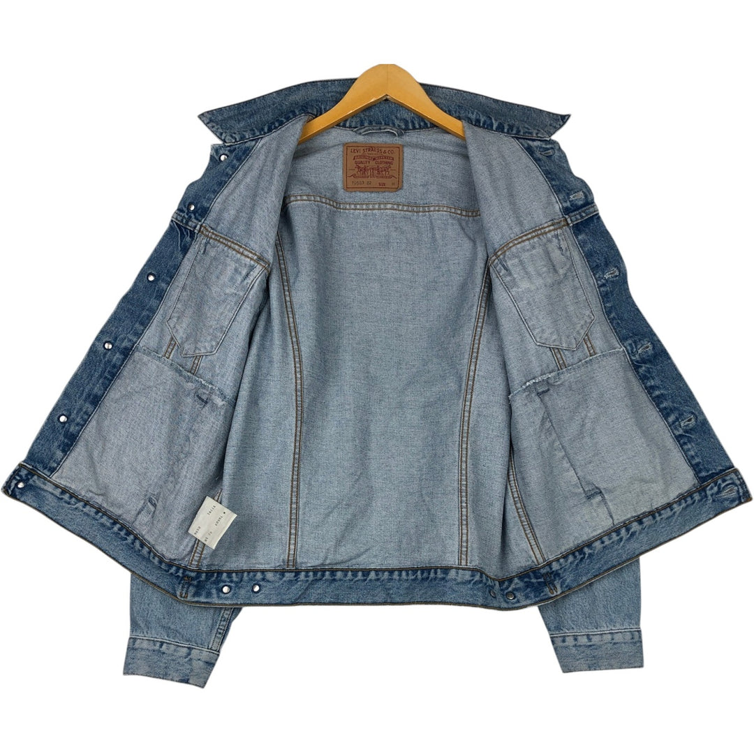 90'S Levi's 70503-0210 denim jacket, denim jacket, men's size M, vintage cotton Blue type light blue Vintage Second Hand