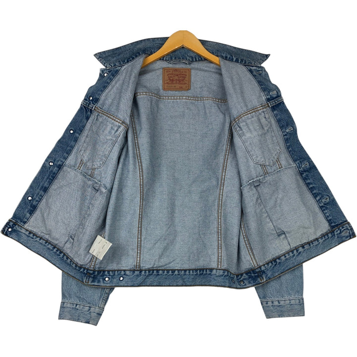 90'S Levi's 70503-0210 denim jacket, denim jacket, men's size M, vintage cotton Blue type light blue Vintage Second Hand