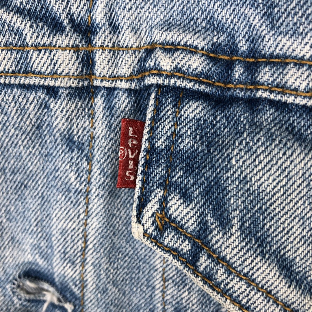 90'S Levi's 70503-0210 denim jacket, denim jacket, men's size M, vintage cotton Blue type light blue Vintage Second Hand