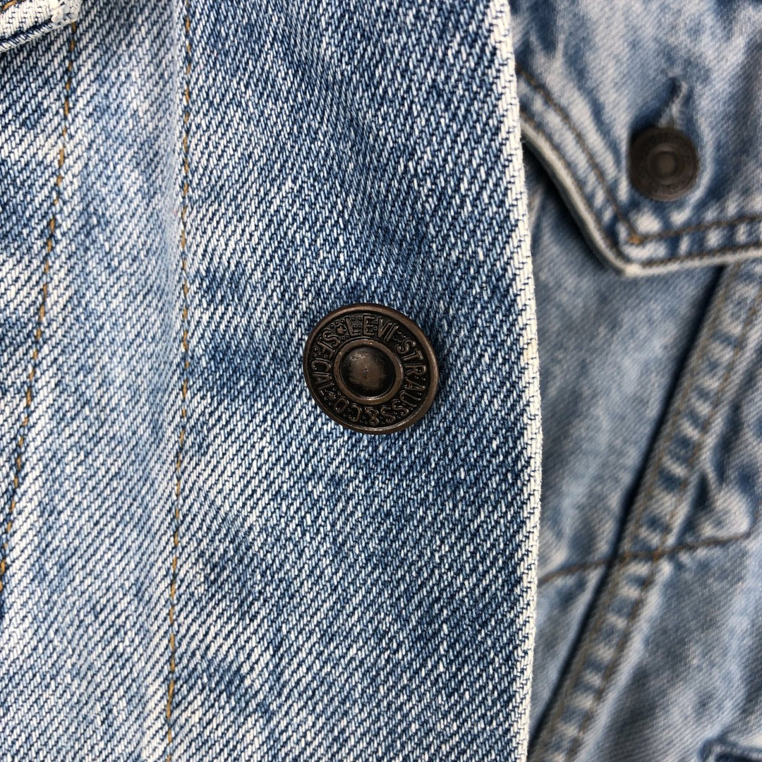 90'S Levi's 70503-0210 denim jacket, denim jacket, men's size M, vintage cotton Blue type light blue Vintage Second Hand