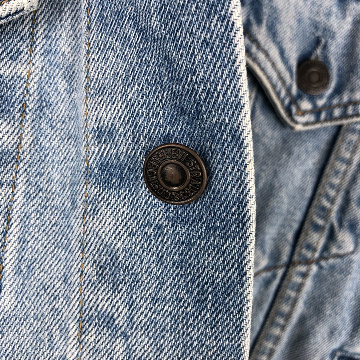 90'S Levi's 70503-0210 denim jacket, denim jacket, men's size M, vintage cotton Blue type light blue Vintage Second Hand