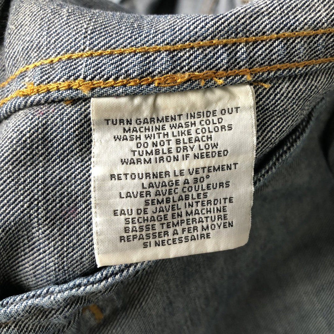 Ralph Lauren DENIM and SUPPLY denim jacket with American flag pattern, men's size L (approx.) cotton blue type Vintage Second Hand