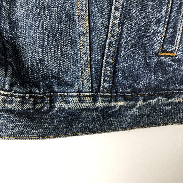 Ralph Lauren DENIM and SUPPLY denim jacket with American flag pattern, men's size L (approx.) cotton blue type Vintage Second Hand