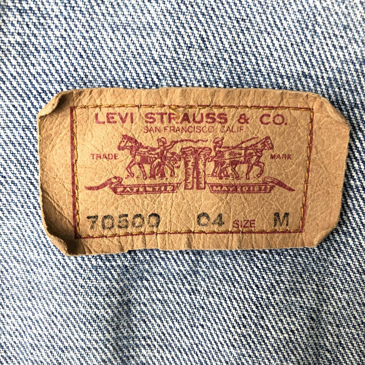 2000'S Levi's 70500-0414 Euro Model Denim Jacket (Men's Size M) cotton blue type Vintage Second Hand