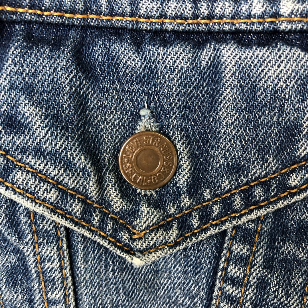 2000'S Levi's 70500-0414 Euro Model Denim Jacket (Men's Size M) cotton blue type Vintage Second Hand