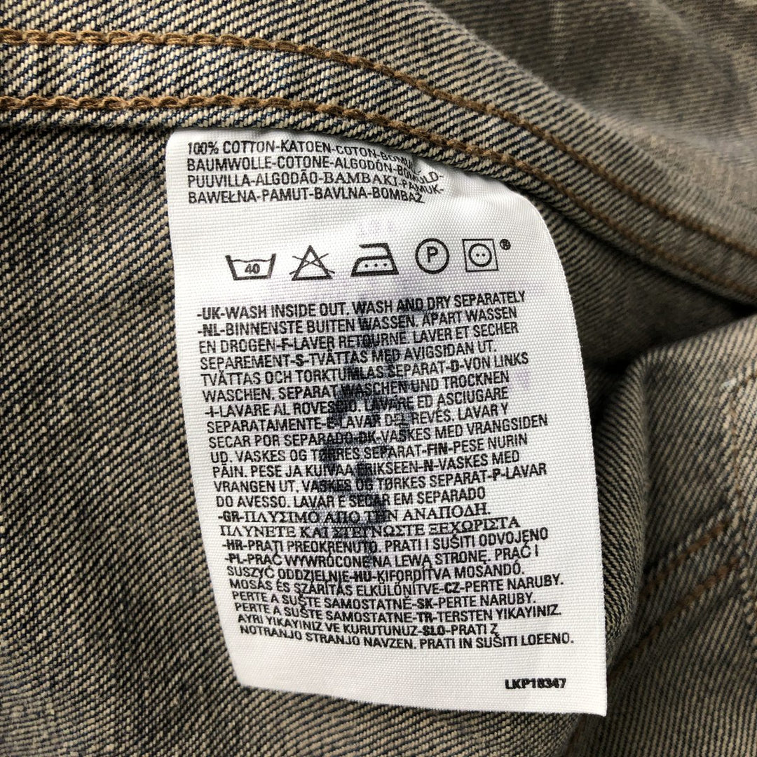 2000'S Levi's 70500-0474 Euro Model Denim Jacket (Men's Size L) cotton blue type Vintage Second Hand