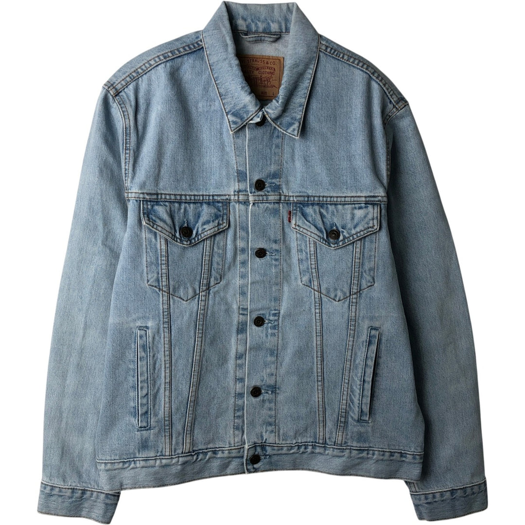 1990'S Levi's 70503-0447 Denim Jacket (Men's Size L equivalent) Vintage cotton blue type Vintage Second Hand