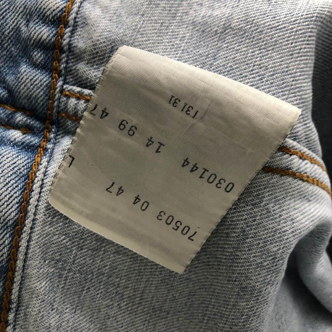 1990'S Levi's 70503-0447 Denim Jacket (Men's Size L equivalent) Vintage cotton blue type Vintage Second Hand