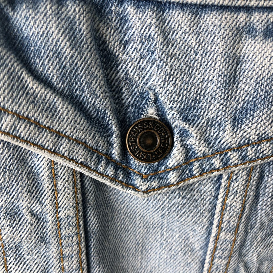 1990'S Levi's 70503-0447 Denim Jacket (Men's Size L equivalent) Vintage cotton blue type Vintage Second Hand