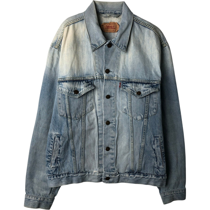 2000'S Levi's 70550-0410 Euro Model Denim Jacket (Men's Size L) cotton blue type Vintage Second Hand