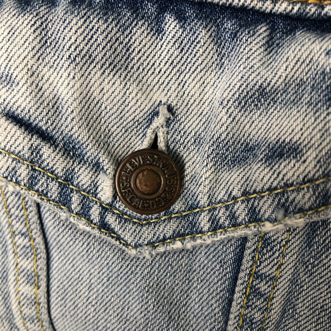 2000'S Levi's 70550-0410 Euro Model Denim Jacket (Men's Size L) cotton blue type Vintage Second Hand