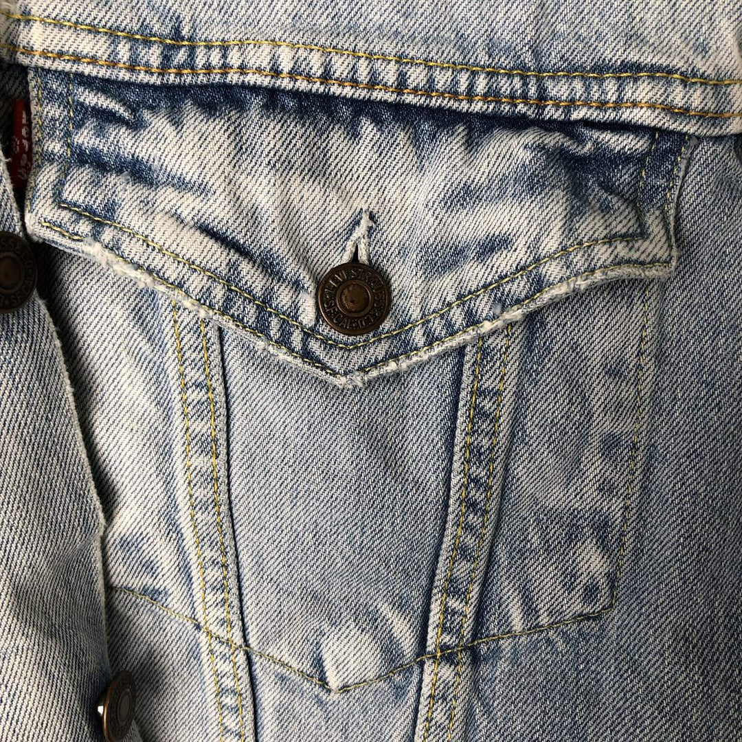 2000'S Levi's 70550-0410 Euro Model Denim Jacket (Men's Size L) cotton blue type Vintage Second Hand