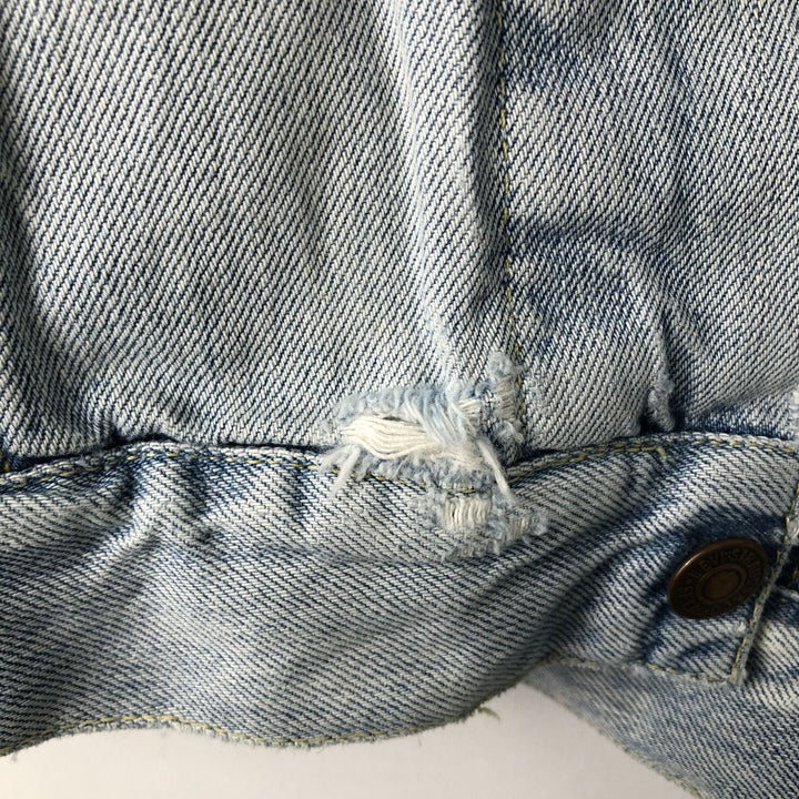 2000'S Levi's 70550-0410 Euro Model Denim Jacket (Men's Size L) cotton blue type Vintage Second Hand