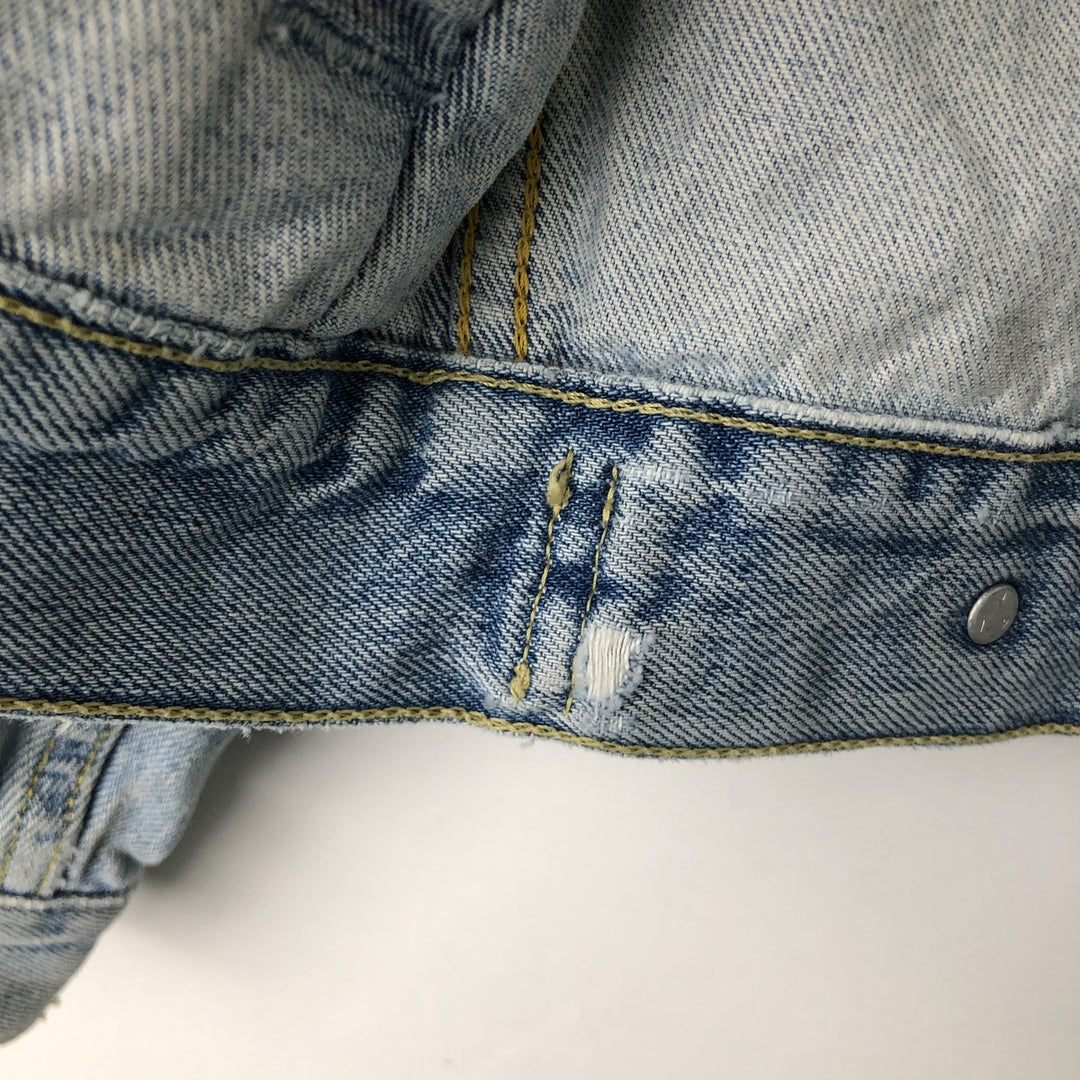 2000'S Levi's 70550-0410 Euro Model Denim Jacket (Men's Size L) cotton blue type Vintage Second Hand