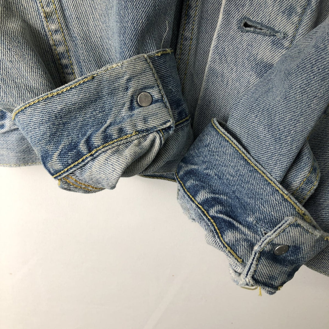 2000'S Levi's 70550-0410 Euro Model Denim Jacket (Men's Size L) cotton blue type Vintage Second Hand