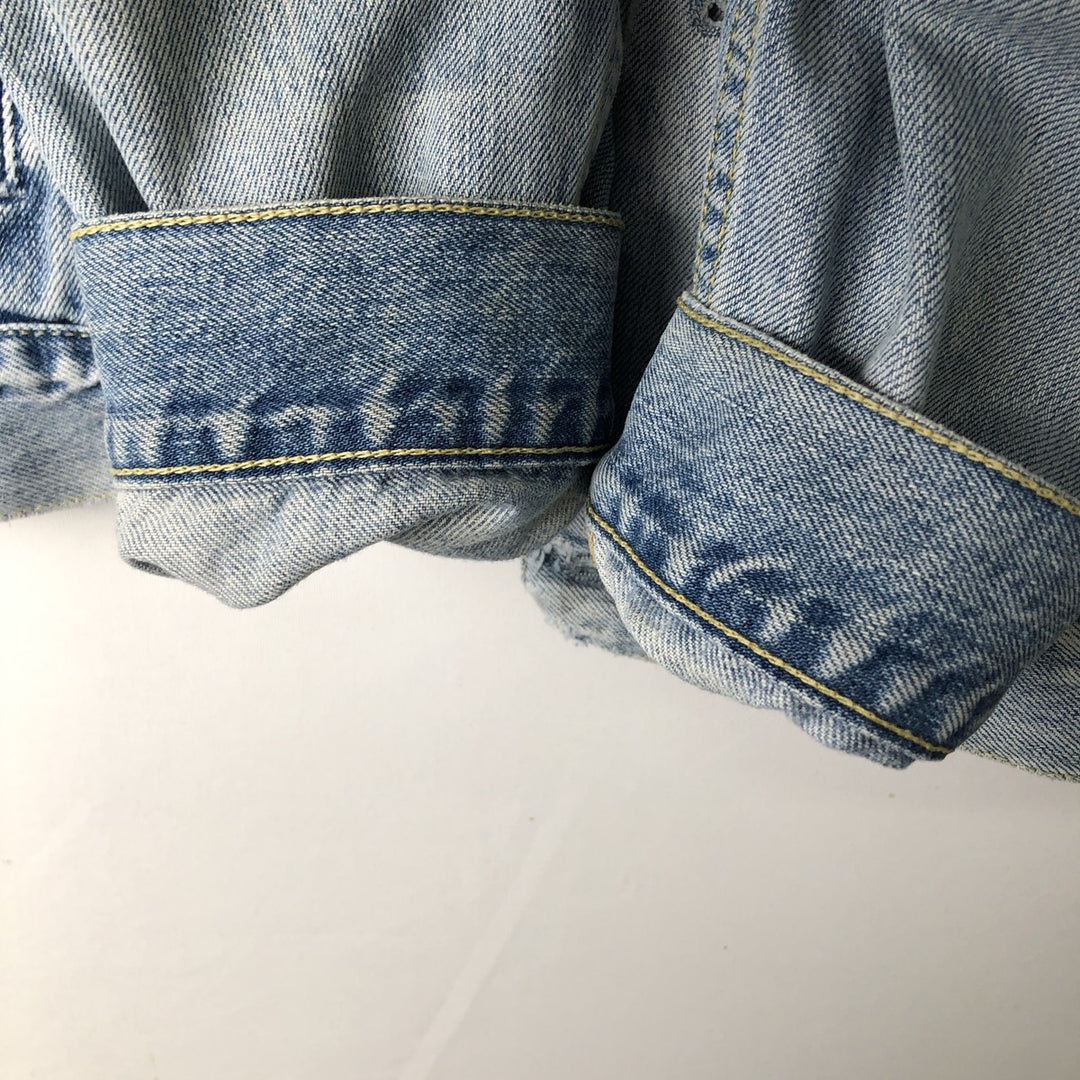 2000'S Levi's 70550-0410 Euro Model Denim Jacket (Men's Size L) cotton blue type Vintage Second Hand